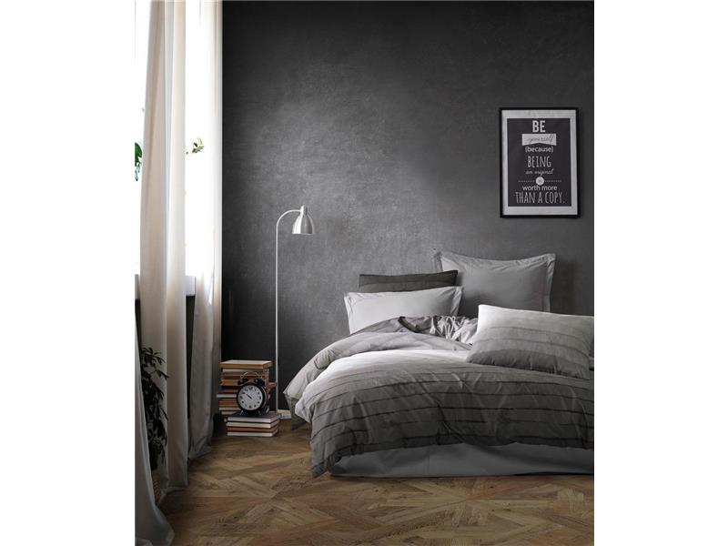 Σεντόνια Εμπριμέ Σετ 4 τεμ Shades of Grey 485 220X240 Grey 70/30 Cott/Pol