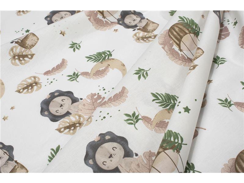 Σεντονάκι Λίκνου bebe Lion 532 80X110 Beige 100% Cotton
