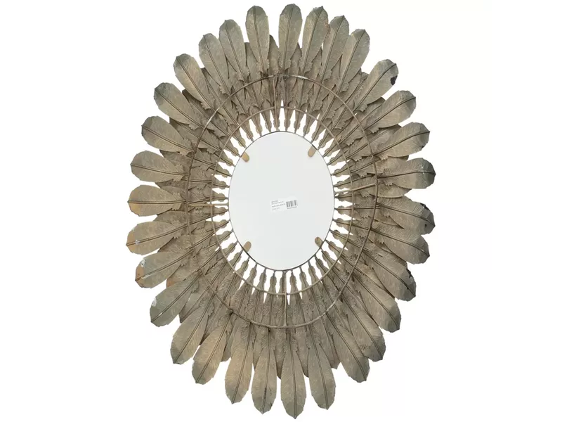Καθρέπτης ArteLibre Φτερά Χρυσό Μέταλλο 68.5x4.5x68.5cm