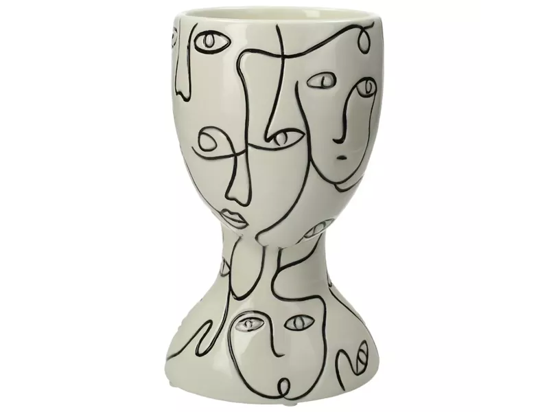 Κασπώ ArteLibre Πρόσωπα Λευκό Δολομίτης 12x11x19.5cm