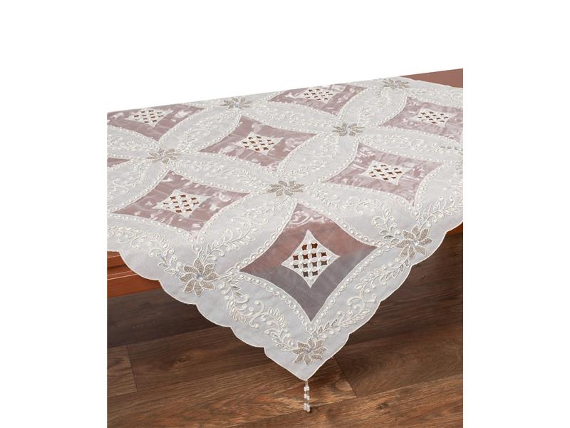 Τραπεζοκαρέ (130cm x 130cm) 090 Ασημί