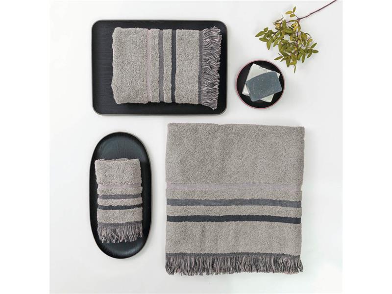 Πετσέτες Σετ 3ΤΜΧ Jill Γκρι