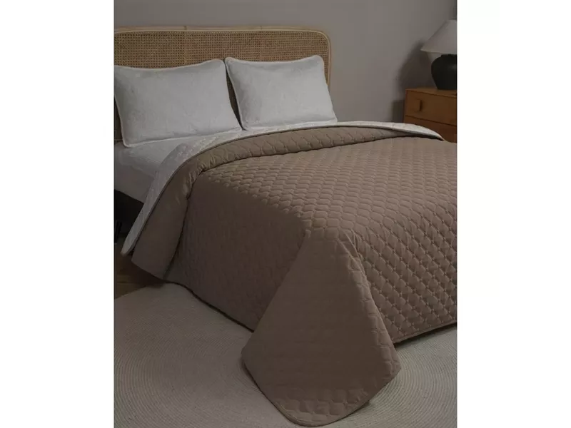 ΚΟΥΒΕΡΛΙ CHENILLE ΥΠΕΡΔΙΠΛΟ 220Χ240 ADAM HOME MISTRAL CAMEL