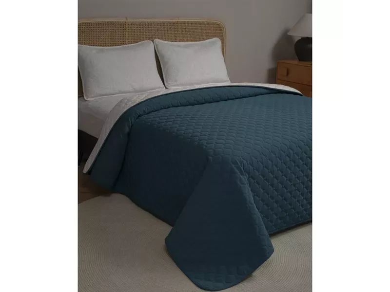 ΚΟΥΒΕΡΛΙ CHENILLE ΥΠΕΡΔΙΠΛΟ 220Χ240 ADAM HOME MISTRAL PETROL
