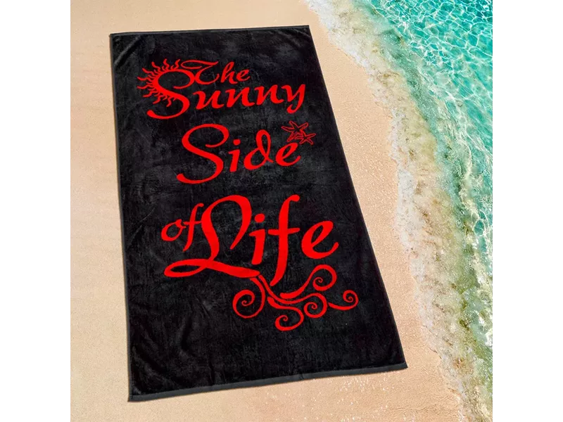 LINO ΠΕΤΣΕΤΑ ΘΑΛΑΣΣΗΣ SUNNY LIFE DGREY-RED 86X160