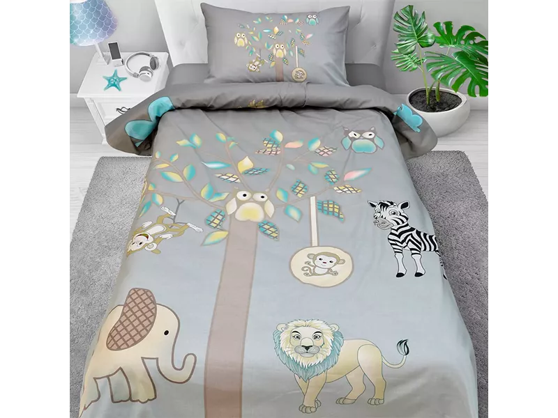 LINO ΣΕΤ ΣΕΝΤΟΝΙΑ ELEPHANT TREE GREY 170x260