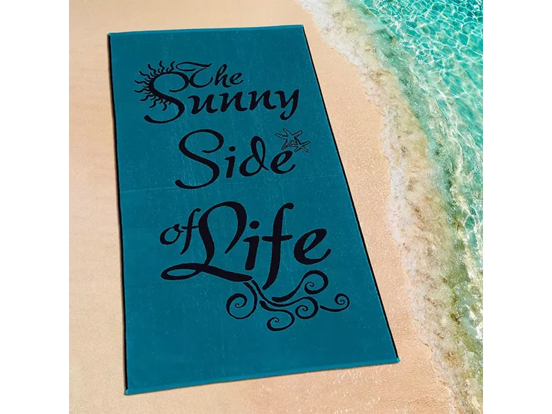 LINO ΠΕΤΣΕΤΑ ΘΑΛΑΣΣΗΣ SUNNY LIFE BLACK-PETROL 86X160