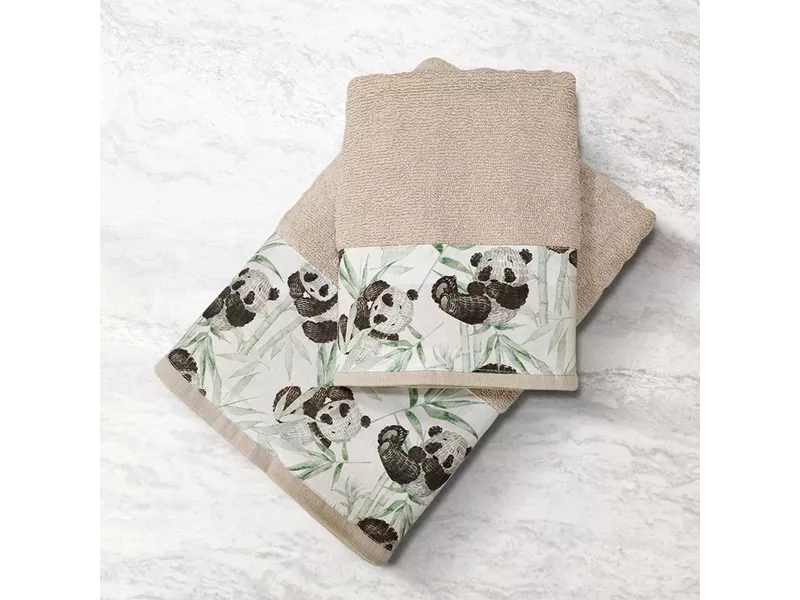 LINO ΣΕΤ ΠΕΤΣΕΤΕΣ PANDA BEAR 701 GREEN-LGREY 2ΤΜΧ