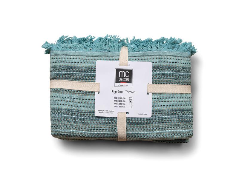 Ριχτάρι Πολυθρόνας (170X180) Mcdecor 33001 AQUA - MCDECOR