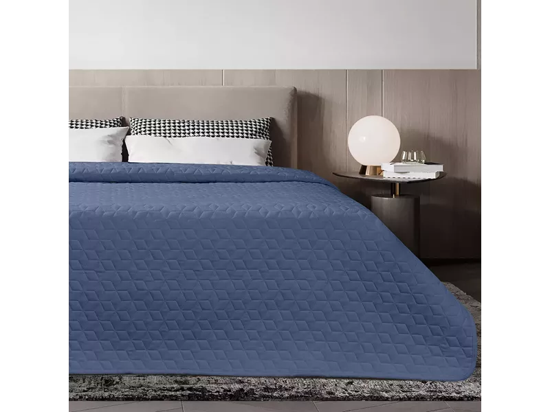 ΚΟΥΒΕΡΛΙ MICROFIBER PRE-WASHED ΜΟΝΟ 160X240 ADAM HOME VIVA BLUE