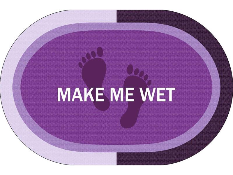 Πατάκι Μπάνιου Oval Αντιολισθητικό Make Me Wet 50X70 Lilac 100% Polyester