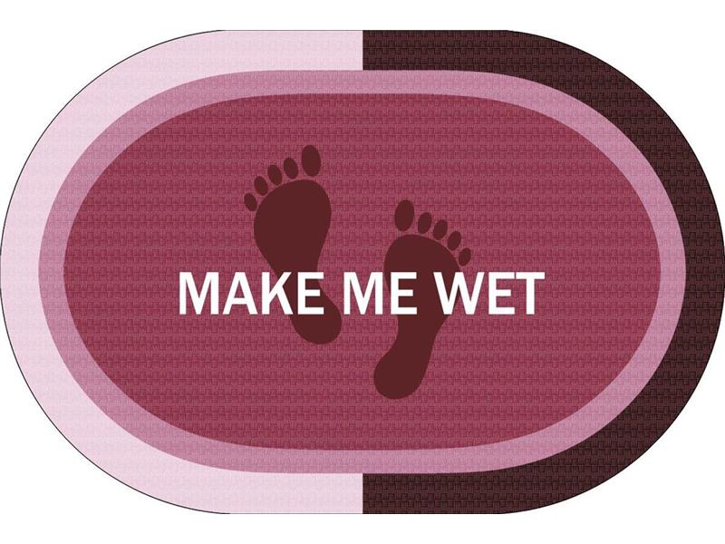Πατάκι Μπάνιου Oval Αντιολισθητικό Make Me Wet 50X70 Rotten Apple 100% Polyester