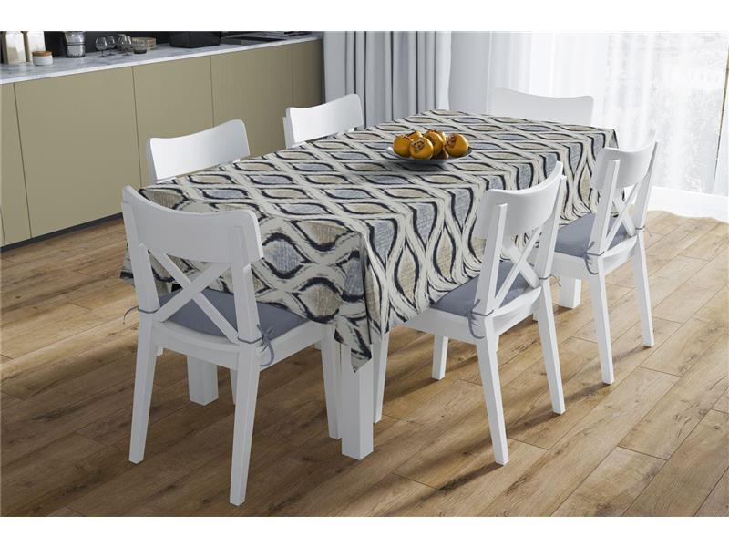 Τραπεζομάντηλο Αλέκιαστο 140X180 Cyclops 461 Blue 70/30 Cott/Pol