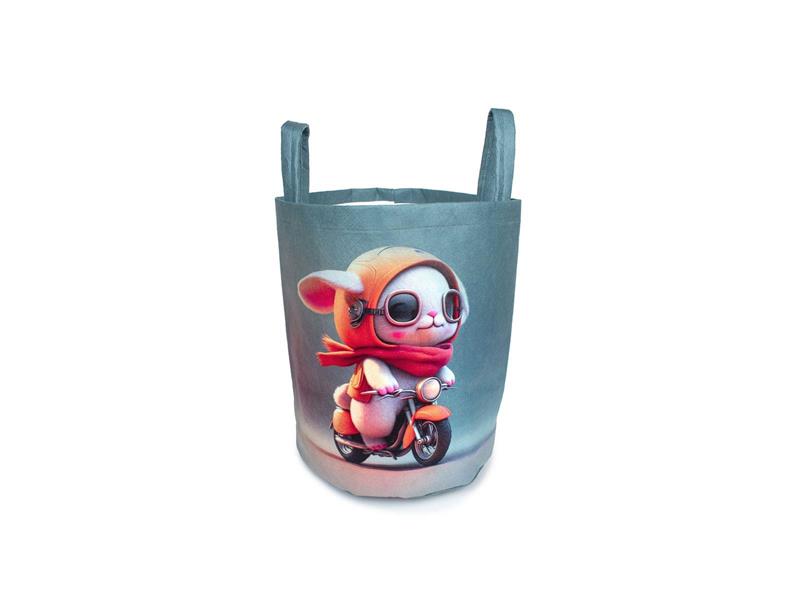 Παιδικό Καλάθι Αποθήκευσης Motorcycle 46 50X30X45 cm Πετρόλ Υφασμάτινο