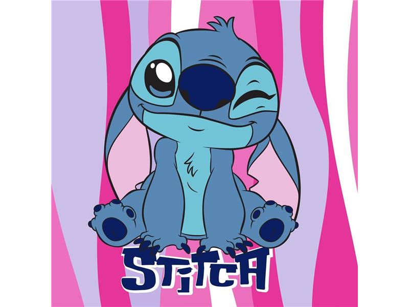 Λαβέτα Νηπιαγωγείου Disney Home Lilo & Stitch 74 30X30 Pink 100% Polyester