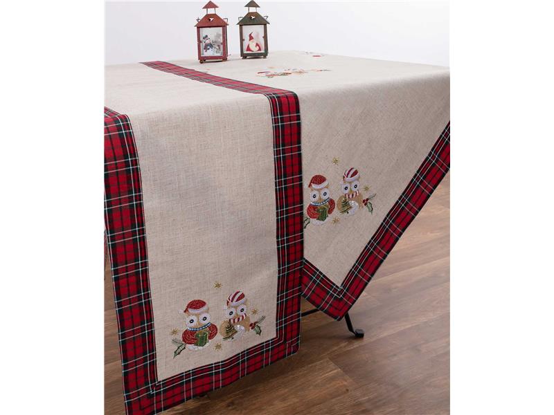 χριστουγεννιάτικο τραπεζοκαρέ ( 140cm x 140cm) 9029