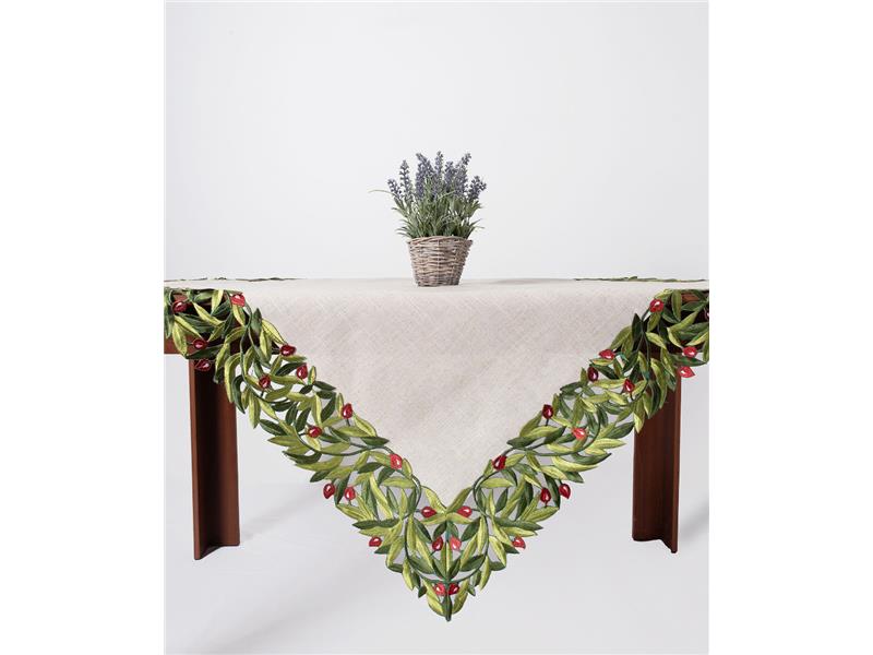 Τραπεζοκαρέ 2353 (135cm x 135cm) κόκκινη ελιά