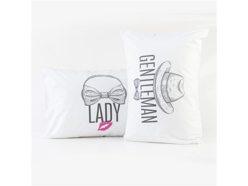 Ζεύγος Μαξιλαροθήκες Ladies&Gentlemen
