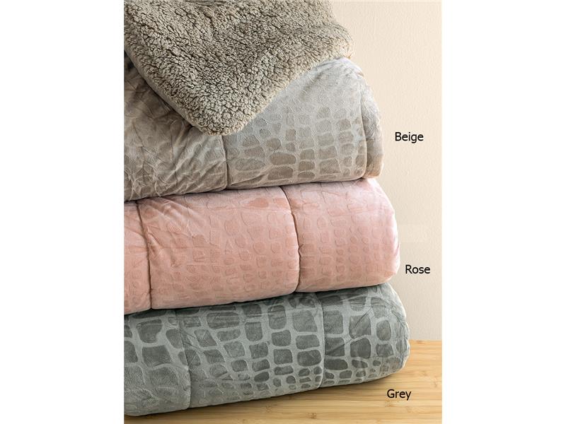 Κουβέρτα καναπέ Fleece Sherpa Palamaiki Flo 