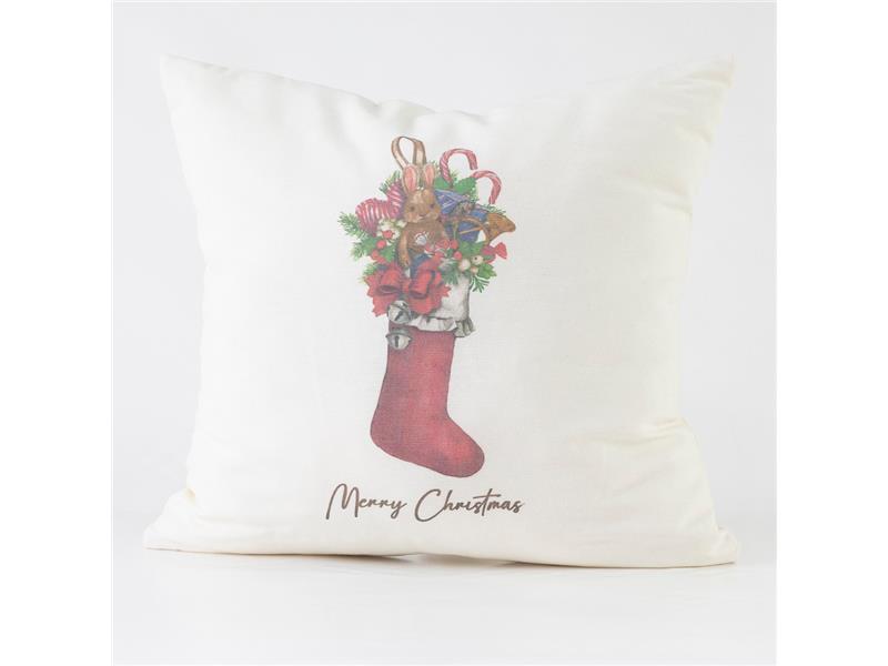 Μαξιλάρι Διακοσμητικό Χριστουγεννιάτικο Printed Σχέδιο 129