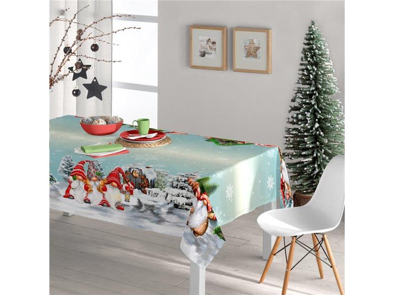 Τραπεζομάντηλο Χριστουγεννιάτικο Xmas Gnome 140 x 140