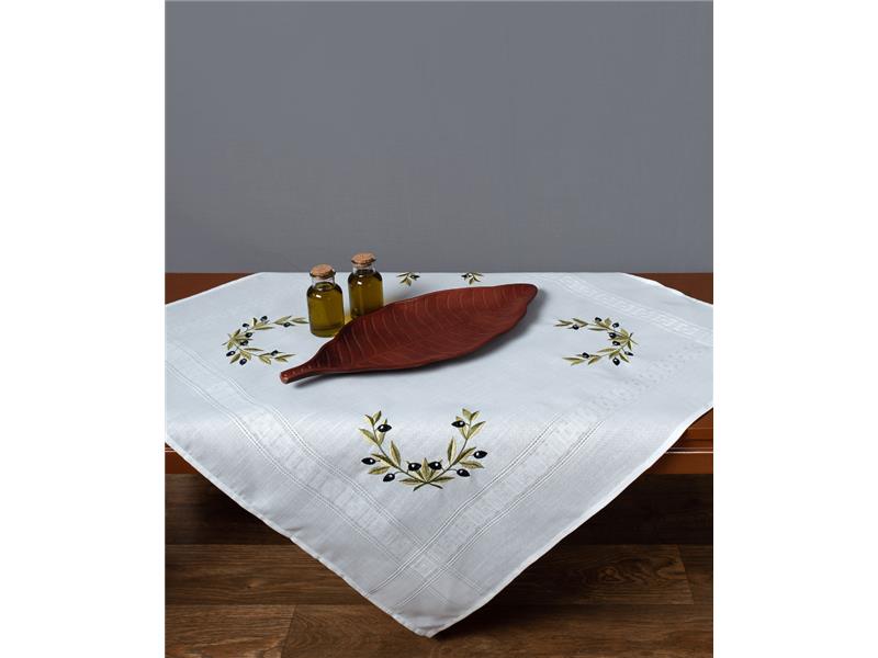 Τραπεζοκαρέ 3854 (135cm x 135cm) λευκό