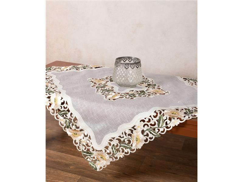 Σατέν κοφτό τραπεζοκαρέ (135cm x 135cm) L090035A