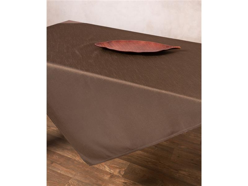 Σατέν τραπεζοκαρέ 2015 (130cm x 130cm) καφέ