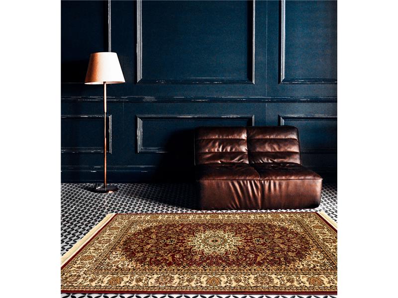 ΧΑΛΙ PERSIA 1019 BURGUNDY ΜΕ ΚΡΟΣΣΙ - 133X190  NewPlan