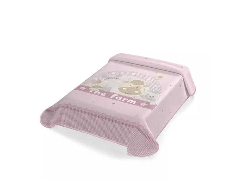 ΚΟΥΒΕΡΤΑ ΙΣΠΑΝΙΑΣ ΑΓΚΑΛΙΑΣ 80X110 BELPLA STER 664 PINK