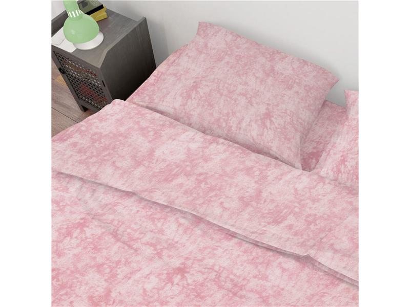 Σεντόνια Σετ 2 τεμ Premium Shadow 617 160X240 Pink 100% Cotton