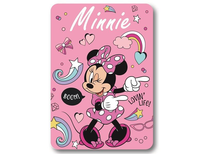 Κουβέρτα Fleece Disney Home Minnie 08 100X140 Pink 100% Polyester
