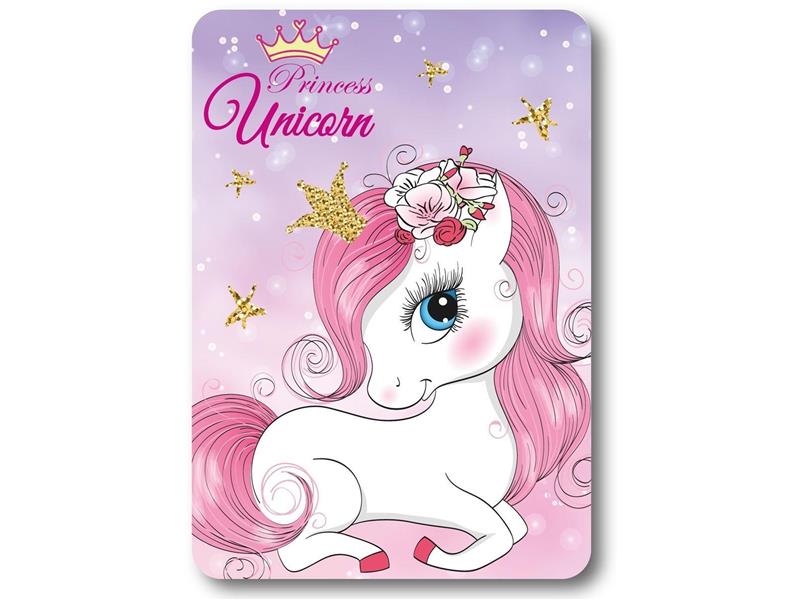 Κουβέρτα Fleece Unicorn 24 100X140 Pink 100% Polyester