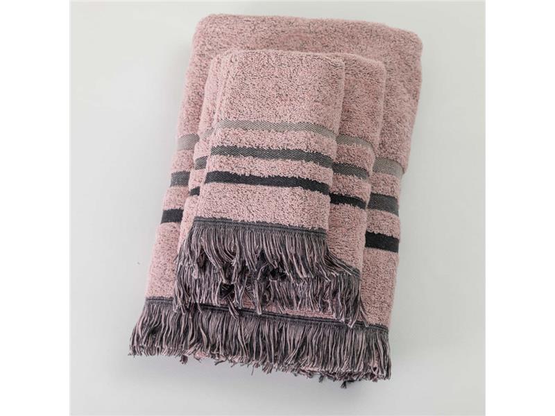 Πετσέτες Σετ 3ΤΜΧ Jill Ροζέ