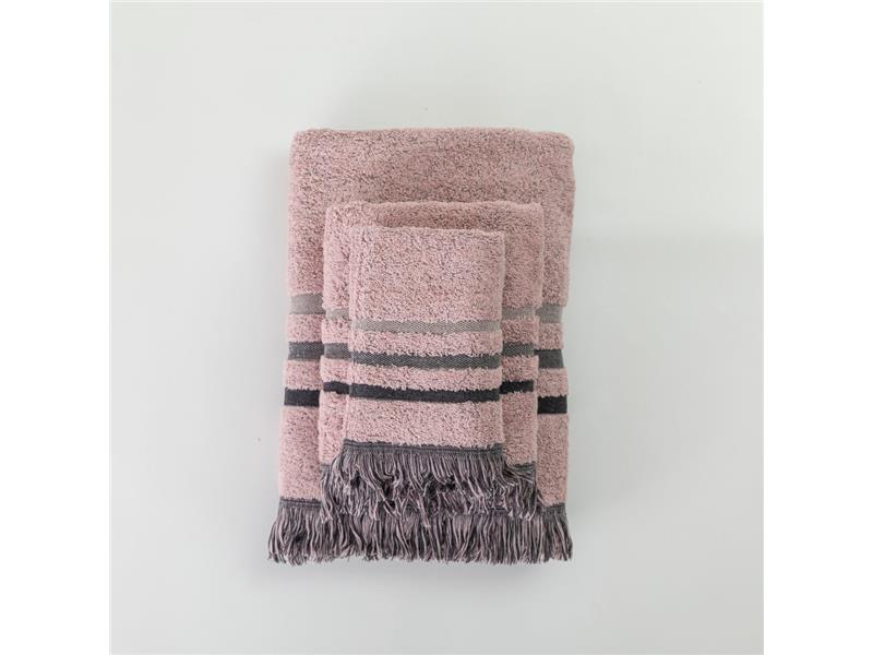 Πετσέτες Σετ 3ΤΜΧ Jill Ροζέ