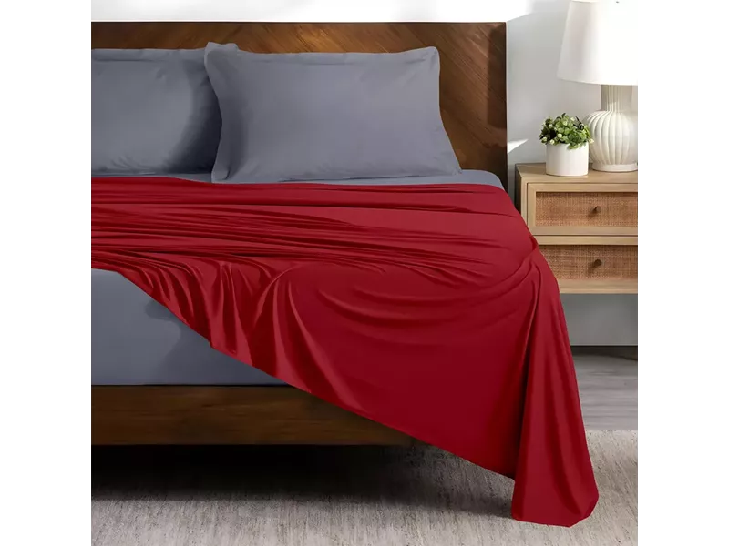 LINO ΣΕΤ ΣΕΝΤΟΝΙΑ DOBLE GREY-RED 240X260
