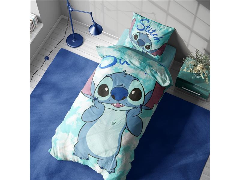 Παπλωματοθήκη Σετ 2 τεμ Disney Home Stitch 820 160X240 Turquoise 100% Cotton
