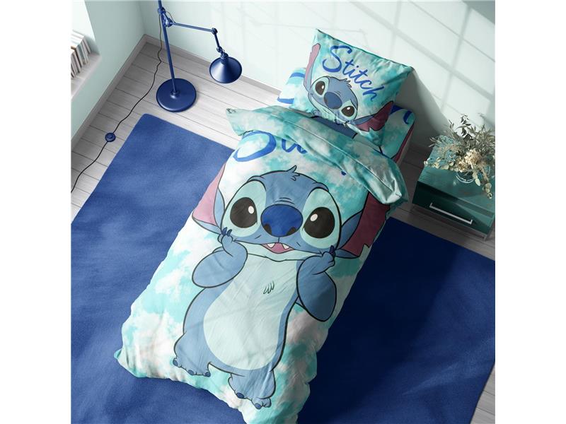 Σεντόνια Σετ 4 τεμ Disney Home Stitch 824 160X240 Turquoise 100% Cotton