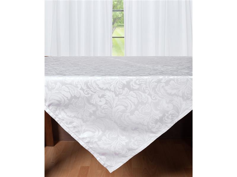 Ζακάρ τραπεζοκαρέ HLS017 (140cm x 140cm) λευκό