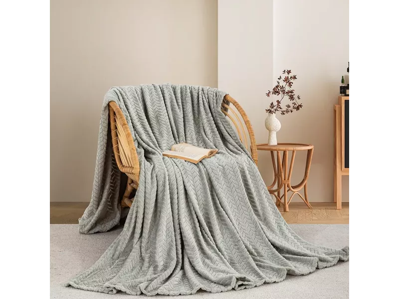 ΚΟΥΒΕΡΤΑ  FLEECE ΥΠΕΡΔΙΠΛΟ 220X240 ADAM HOME (550) SILVER(51)