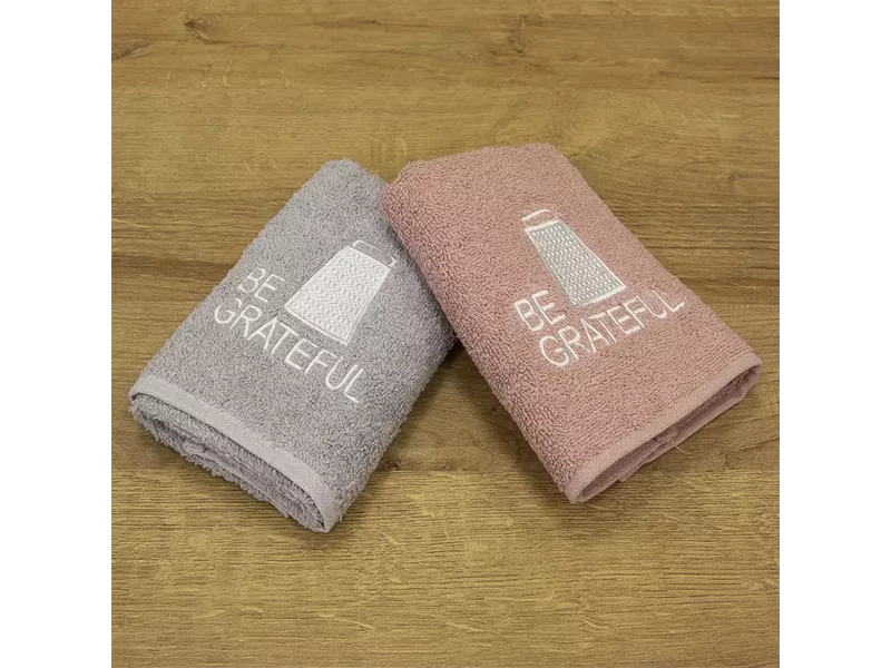 LINO ΣΕΤ ΠΕΤΣΕΤΕΣ BE GRATEFUL PINK-GREY 2ΤΜΧ