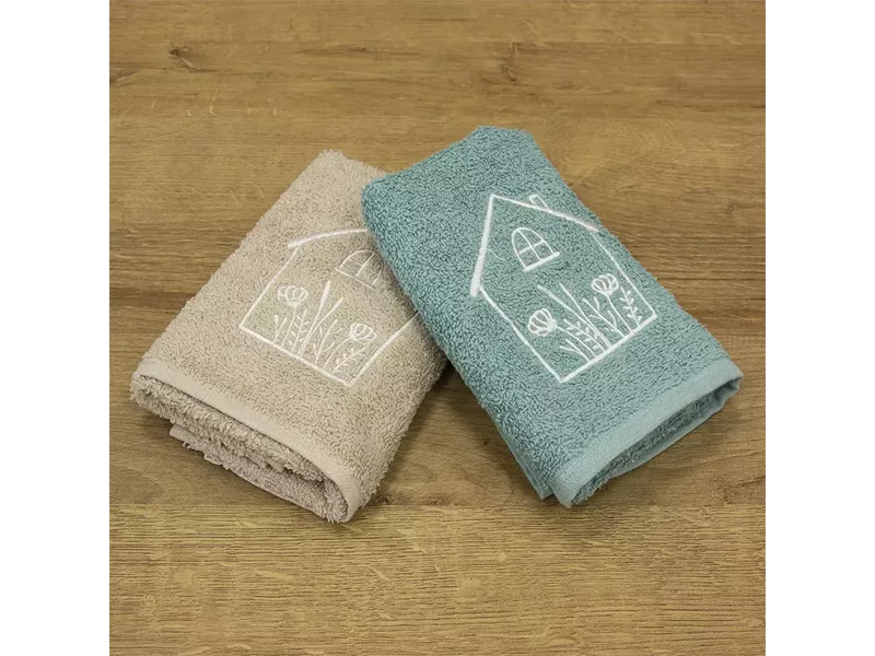 LINO ΣΕΤ ΠΕΤΣΕΤΕΣ REFUGIO BEIGE-MINT 2ΤΜΧ