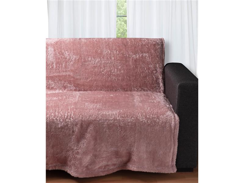 Διακοσμητικό fleece ριχτάρι 031 (150cm x 200cm) pink