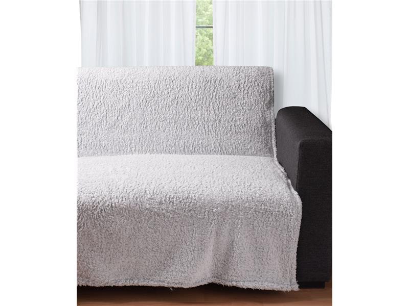 Διακοσμητικό fleece ριχτάρι 033 (150cm x 200cm) silver