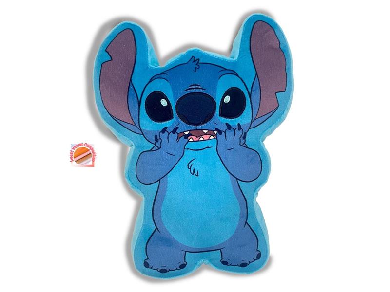 Μαξιλάρι 3D Disney Home Stitch 05 35 cm Sky Blue 100% Velboa