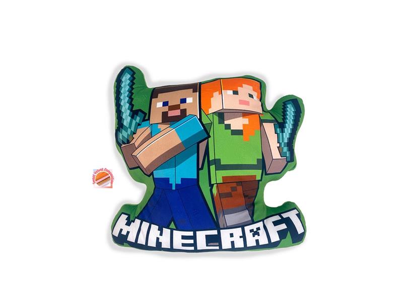 Μαξιλάρι 3D Mojang Minecraft 18 40 cm Green 100% Velboa