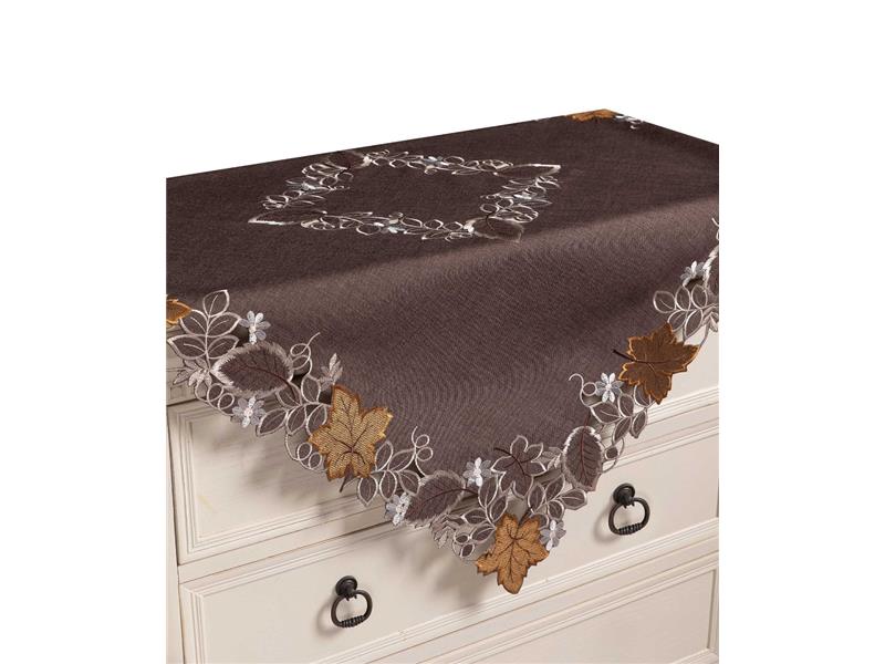 Τραπεζοκαρέ 19315 (130cm x 130cm) καφέ