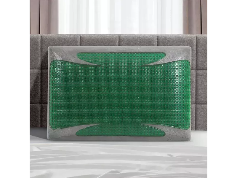 LINO ΜΑΞΙΛΑΡΙ ΥΠΝΟΥ GREEN BUBBLE GEL PILLOW 60X40+13