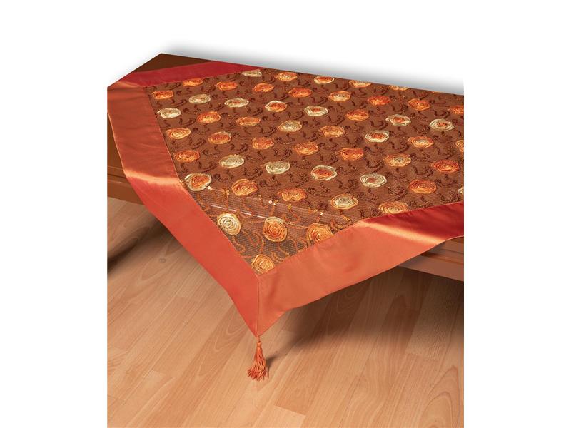 Τούλινο καρέ 264-17 (85cm x 85cm) πορτοκαλί