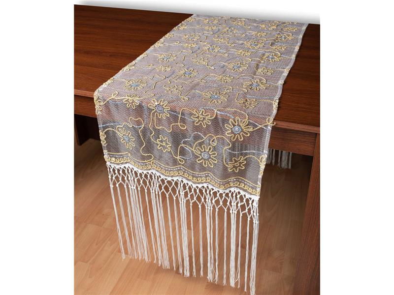 Τούλινη καρέ τραβέρσα 7180 (50cm x 200cm) λευκό 